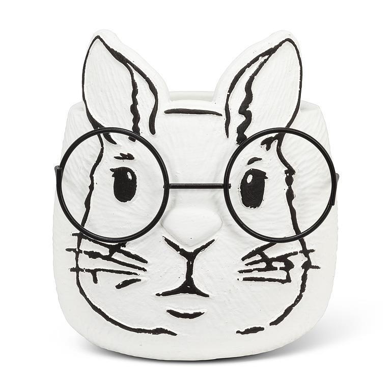 Bunny with Glasses Planter