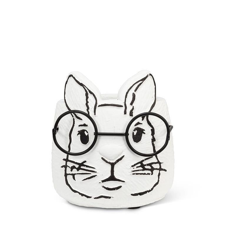 Bunny with Glasses Planter