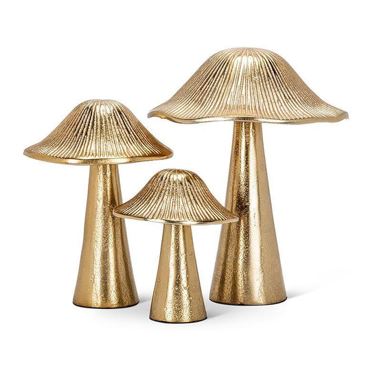 Gold Finish Mushroom