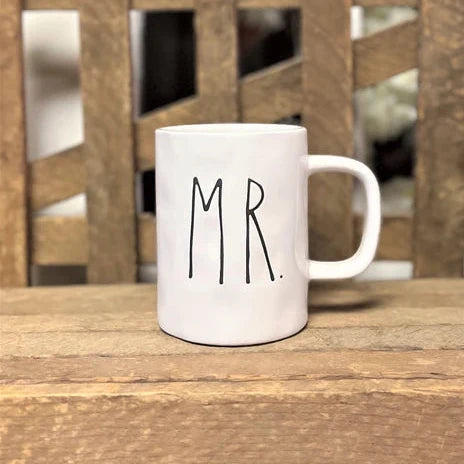 Ceramic "Mr and Mrs" Mug