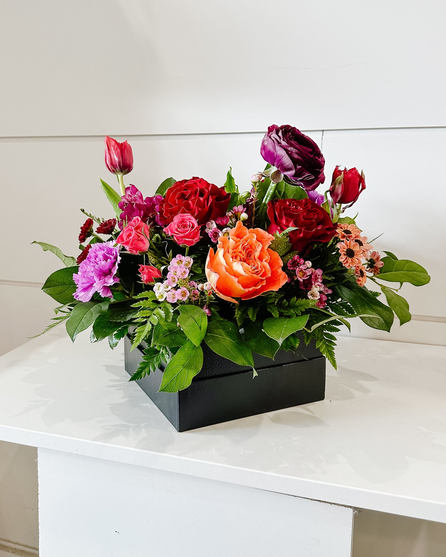 "Bold & Beautiful" Floral Box Arrangement