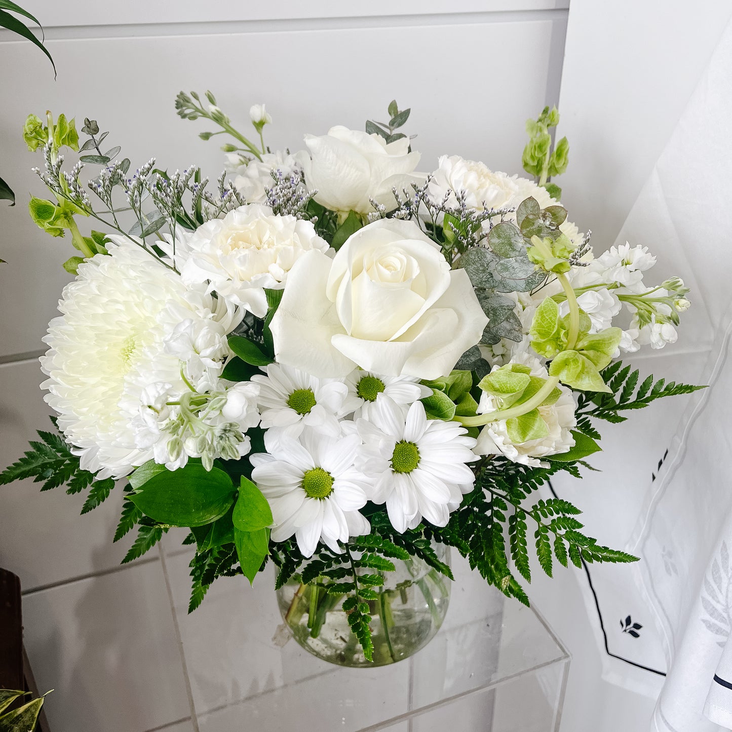 THE PATRICIA All White Arrangement