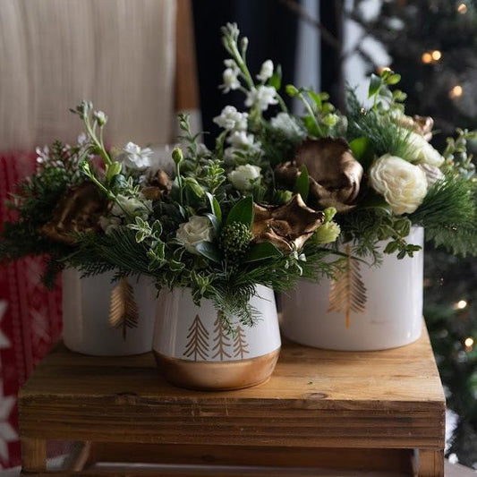 "A Golden Winter Wonderland" Floral Arrangement